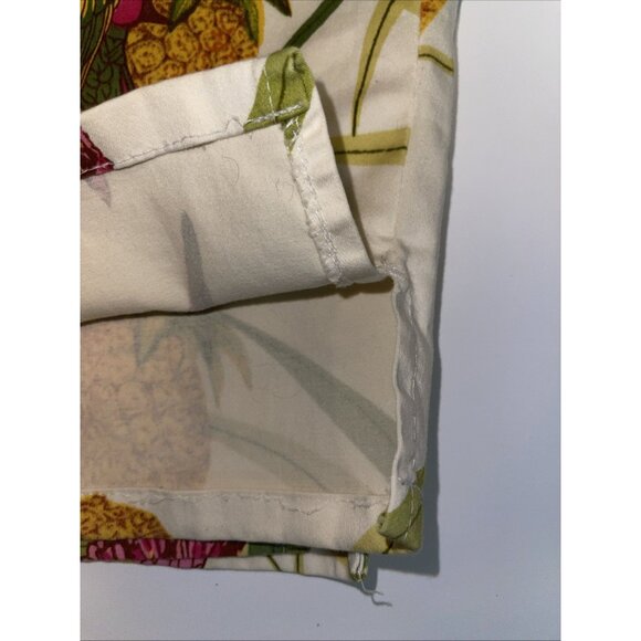 Parrot & Pineapple Print Capri Pants 4P By Bill Blass - Picture 5 of 16